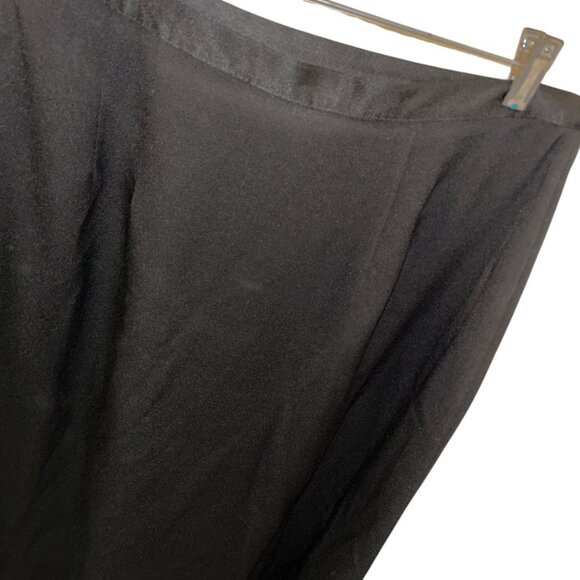 Laura Ashley Vintage 90s black full falls straight skirt US 12 - Picture 3 of 4